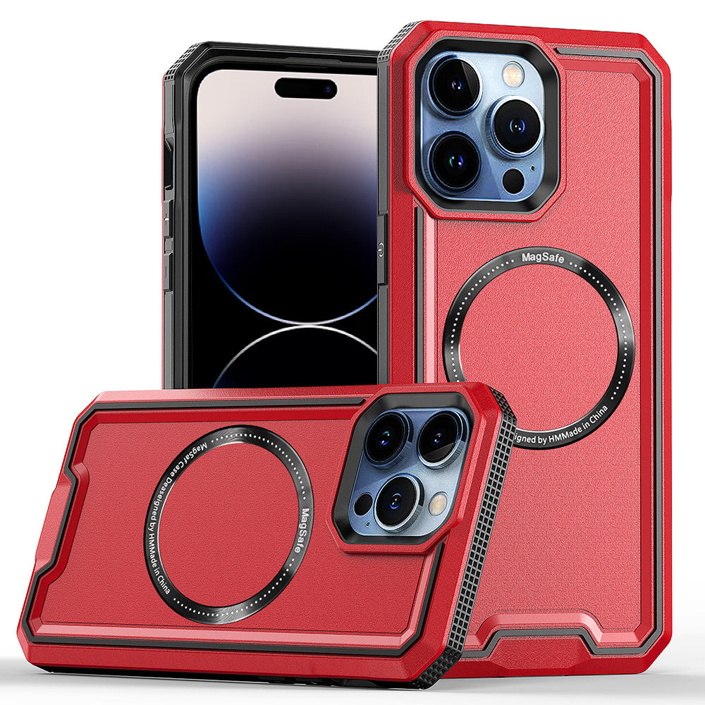 Pro iPhone 14 Pro Max Magnetické pouzdro na telefon kompatibilní s MagSafe PC TPU Shockproof Armor Cover Pro iPhone 14 Pro Max Magnetické pouzdro na telefon kompatibilní s MagSafe PC TPU Shockproof Armor Cover